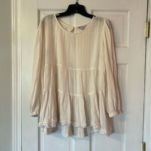 American Eagle open back peasant blouse